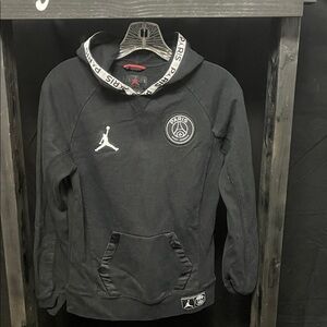 Jordan Black Paris Hoodie with White Accents